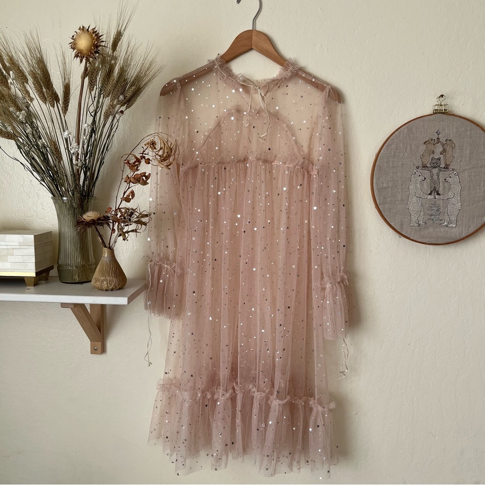 🔶 Starry slip dress , cover up, party dress, photo shoot 🔶